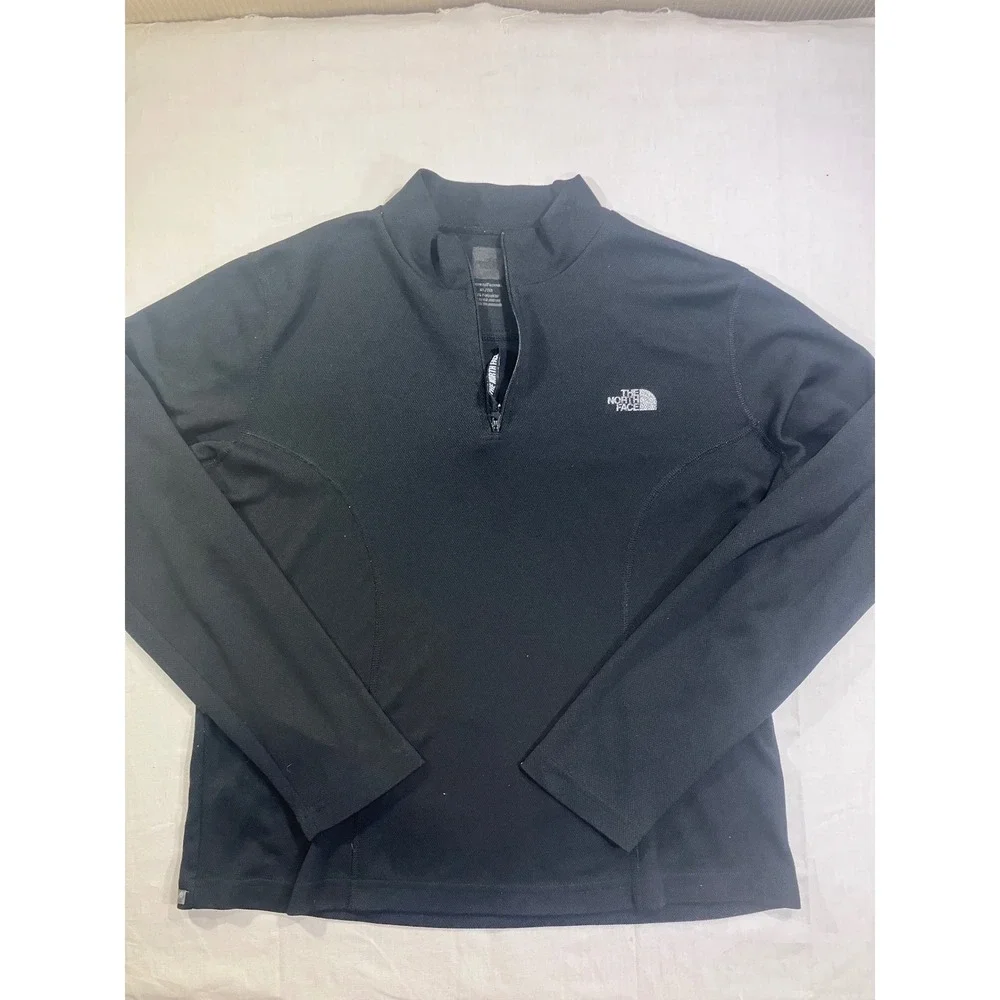 The North Face Mens XL/TG Black VaporWick 1/4 Zip Pullover Mock Neck Shirt